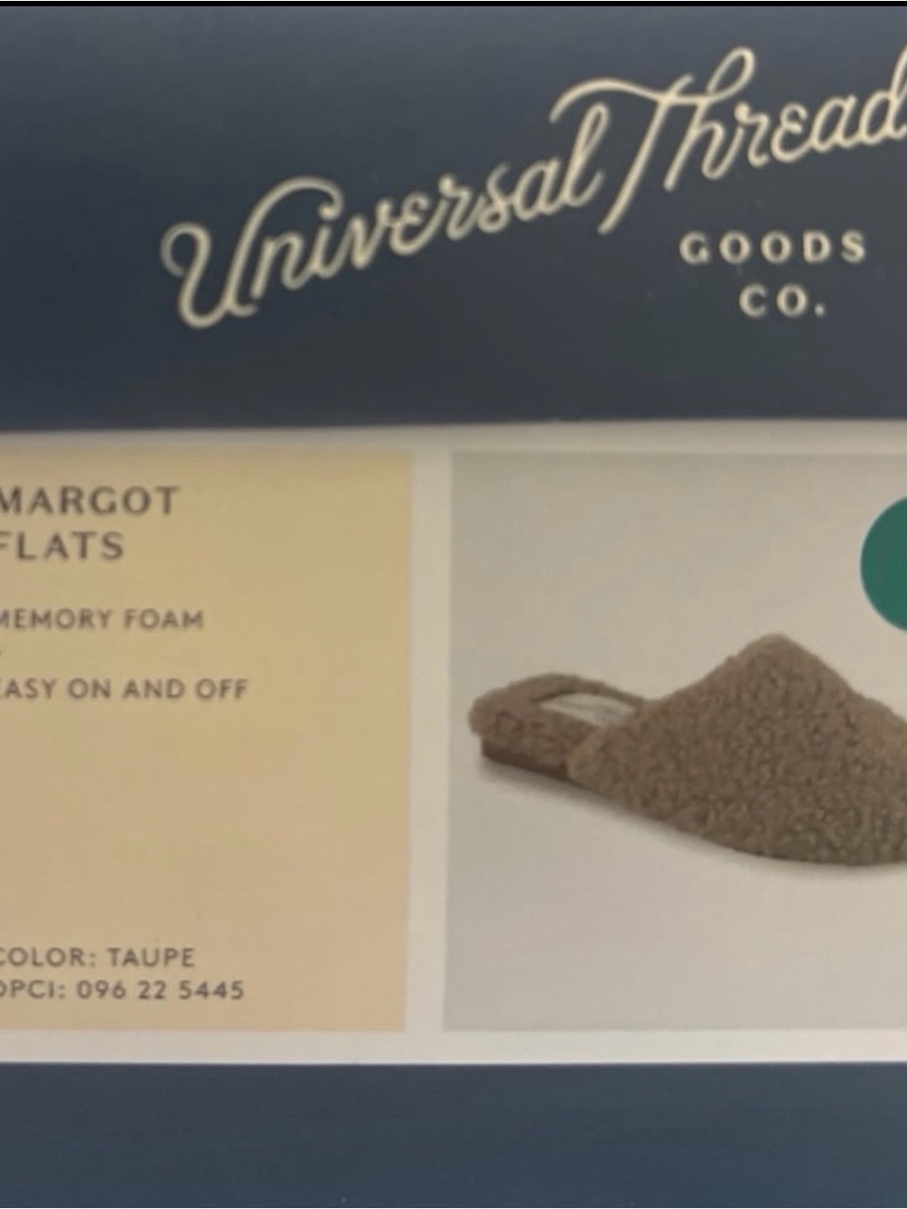 Universal Thread Sherpa Slide Slippers in Taupe Size 9 - Picture 6 of 6